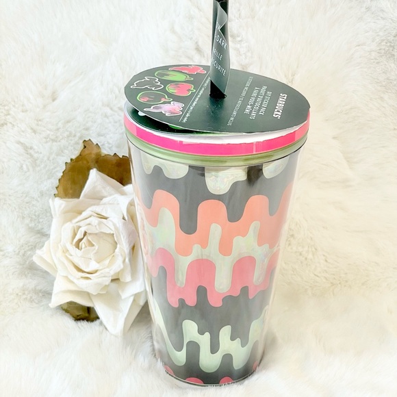 New with tags STARBUCKS GLOW IN THE DARK 16oz CUP with DIY Sticker Pack (12) - Picture 3 of 7